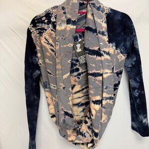 Young Fabulous and Broke Tie Dye Shrug- Size Small